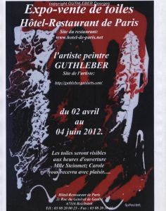 Exposition à L'hôtel-restaurant de Paris Exposition à L'hôtel-restaurant de Paris